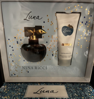 L-SET NINA RICCI-LUNA 2PC Set 3.4OZ-100ML Body Lotion+2.7OZ-80ml EDT SPR