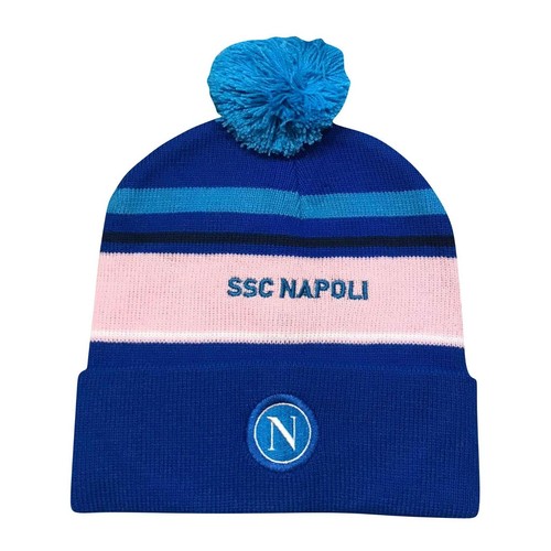 CAPPELLO BERRETTO LANA CON PON PON ROSA UFFICIALE S.S.C. NAPOLI | eBay