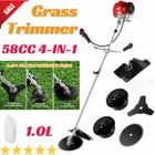 58cc 4-In-1 Weed Eater 2-Cycle Brush Cutter Straight Shaft Gas String Trimmer-?