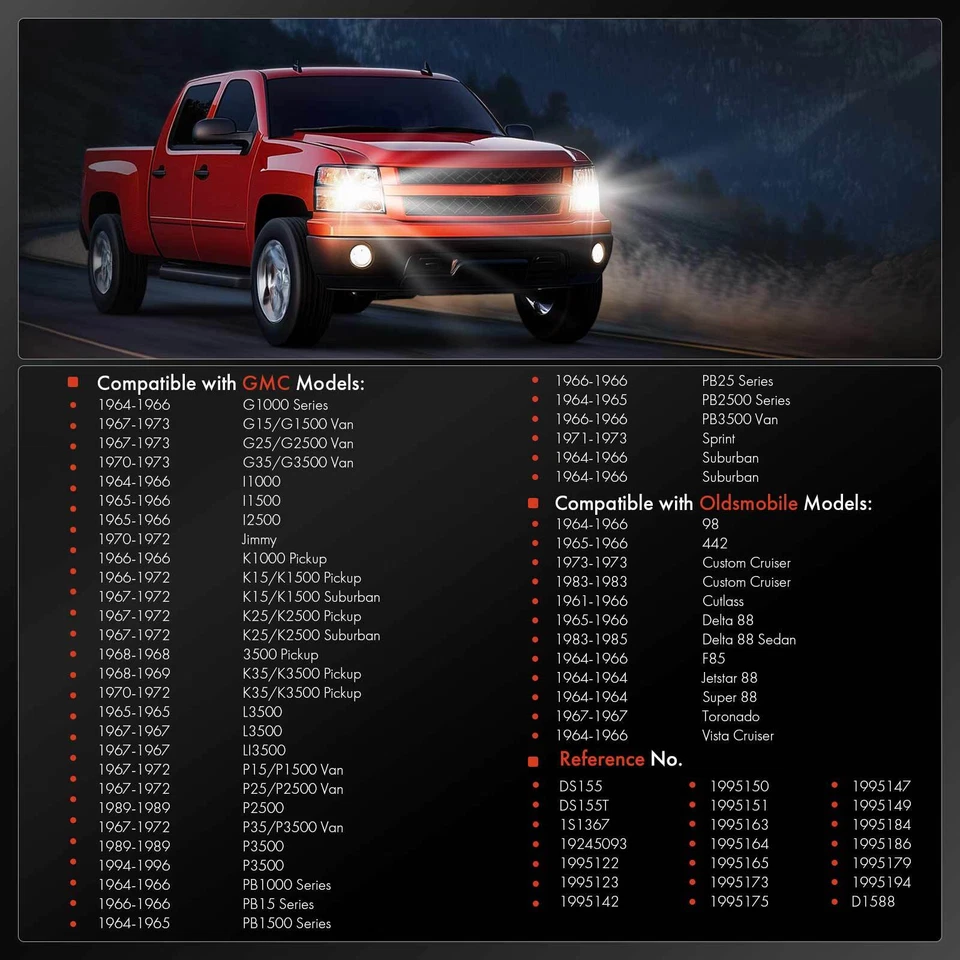 Interruptor de faros para Buick Gran Sport Cadillac DeVille Oldsmobile Delta Pontiac Foto 3 de 4