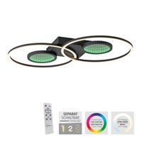 Led Deckenleuchte Rgb Rainbow Cct Dimmbar Fernbedienung Schwarz Deckenlampe
