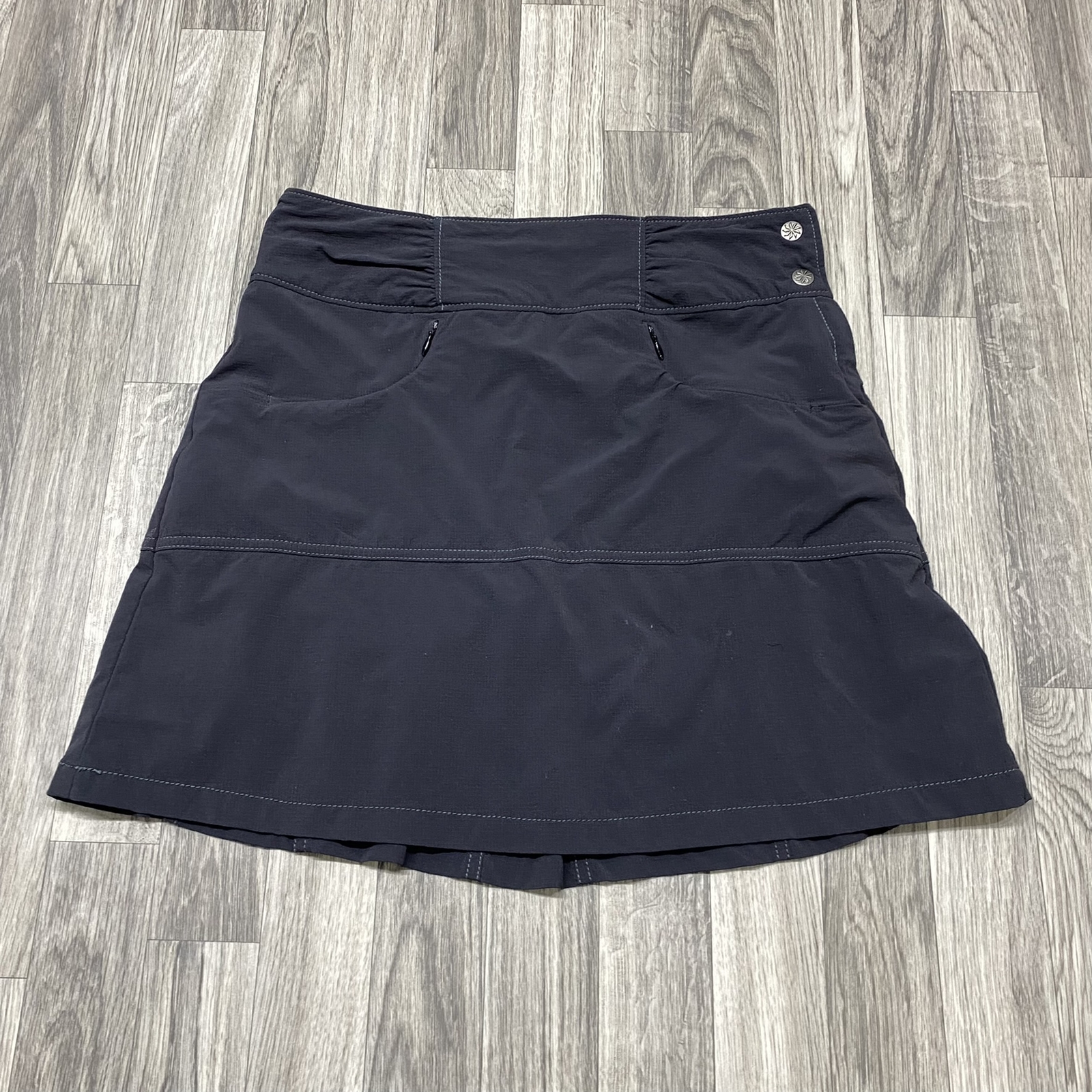 ATHLETA Snap Button Zip Pocket Black Athletic A-L… - image 3