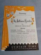 1951 The Autumn Garden Fredric March Jane Wyatt Fireside Theater Brochure NM-