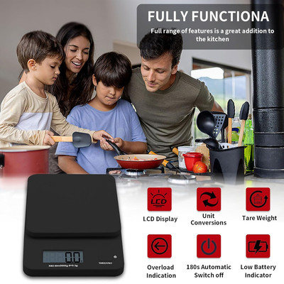 Coffee Scale Food Scale Mini Size 3Kg/0.1G High Precision with LCD Display Di...