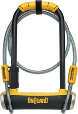 Double-Team PITBULL U-Lock and Cable , Black, 4.53 X 9.06 - Inch