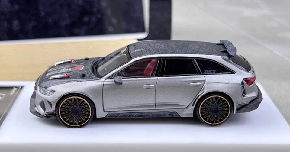 Top 1:64 RS6 2NCS Wagon Racing Sports Diecast Model Metal Car - Image 4 of 4