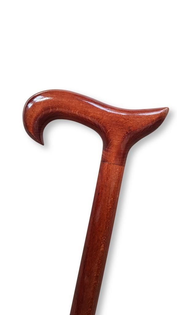 DERBY Wooden Walking Stick Cane Classic Natural Wood SHINY Ø27mm (07C)