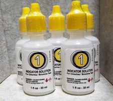 #1 CHLORINE/BROMINE TEST KIT REAGENT - 1OZ **5 PACK! (POOLSTYLE - 22411)