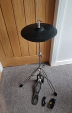 Roland VH-12 Hi-Hat Cymbal Pad for V-Drums + Ludwig hi hat / pedal stand