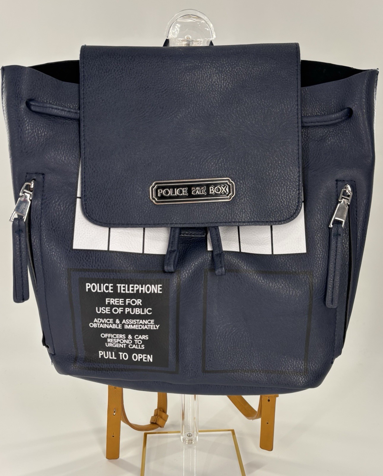 Doctor Who Blue Tardis Police Box Backpack BBC Officially Licensed image 2