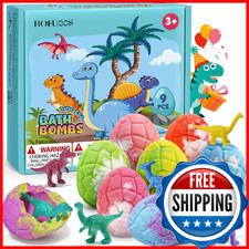 Bofuoos Dinosaur Bath Bombs for Kids w/ Surprise Inside - Mother's Day Gift