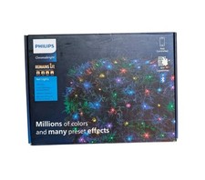 NEW - 100ct LED Philips ChromaBright App Controlled Indoor/Outdoor Net Lights