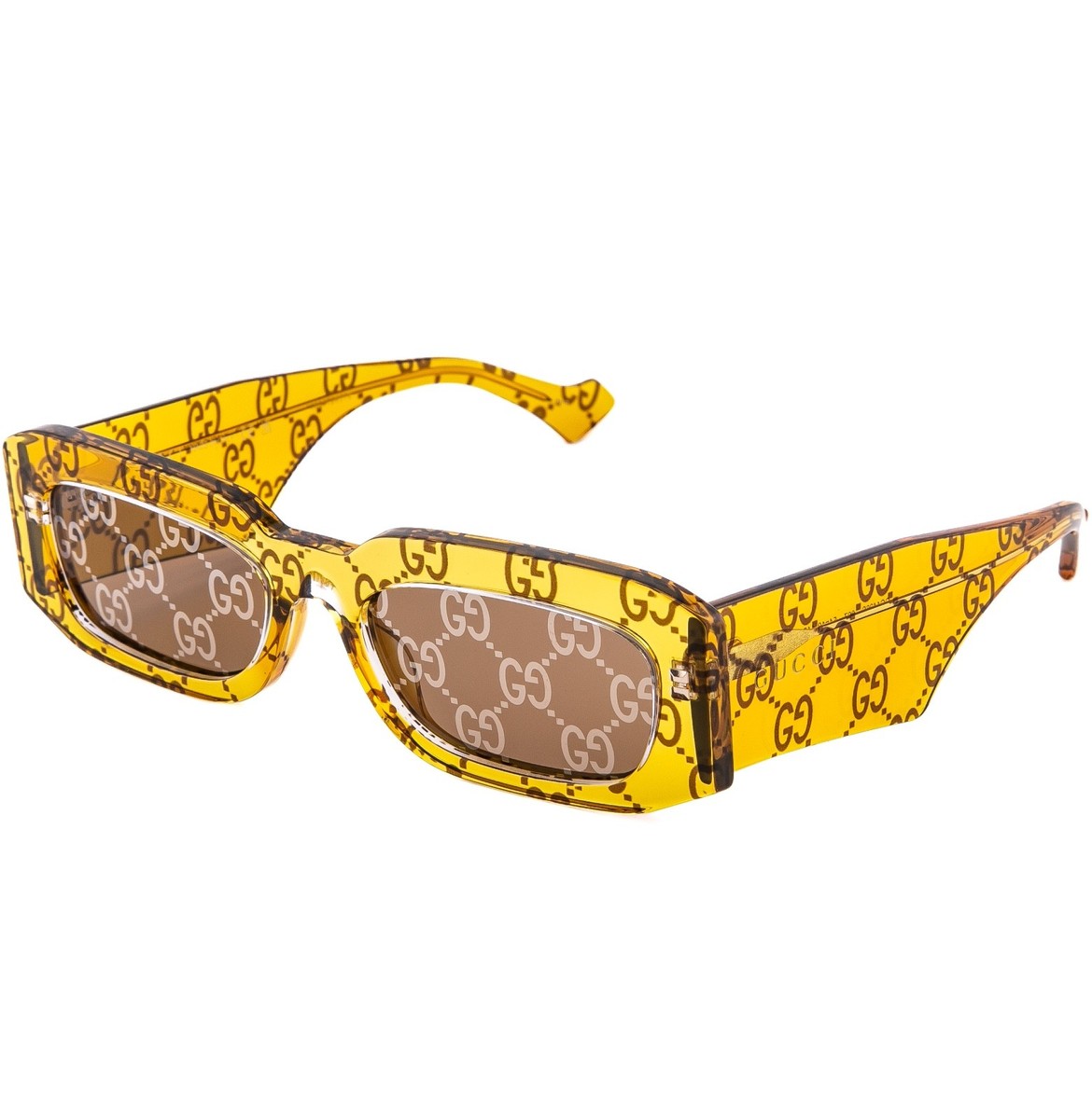 GUCCI 1426 Crystal Yellow GG GUCCISSIMA Print Logo Gg1426S Unisex