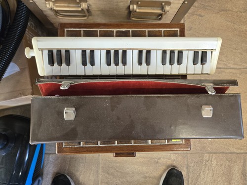 Vintage Soviet Melodica "Melodiya-S" USSR Keyboard Harmonica w/ Case