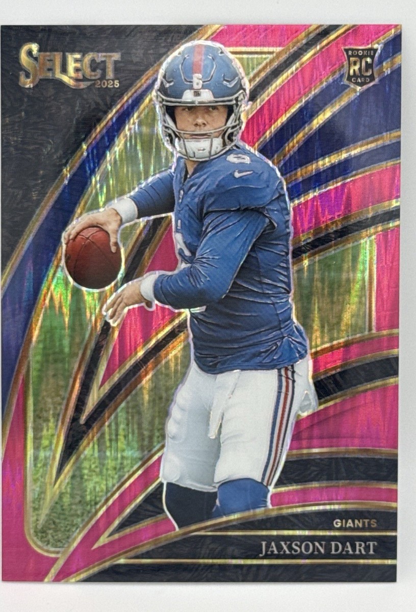 2025 Panini Select - Club Level Jaxson Dart #293 Pink Shock Prizm