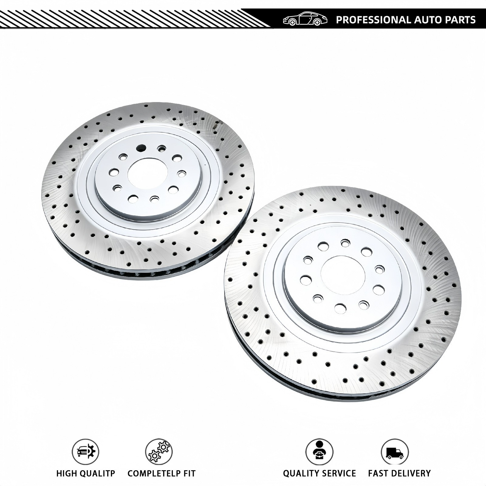 Maserati Ghibli 2014 Front Left, right Brake discs Pair P/N 670030935
