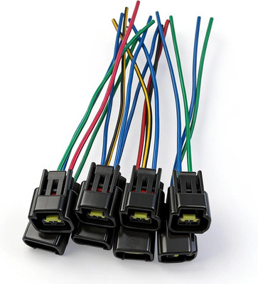 Ignition Coil Female Connector Plug Harness Set of 8 Compatible with Ford Lincol
