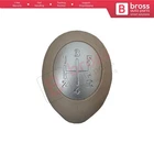 Beige Chrome Gear Lever Knob for Renault Clio 3 Megane 2 Scenic 2