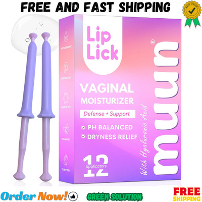 Muun Vaginal Moisturizer - Pack 12 Immediate Intimate Hydration - Dryness Bur...