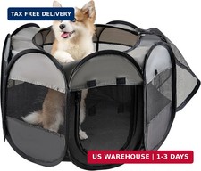 USA Based, Dog Cat Playpen, Puppy Kitten Pet Playpen Indoor Outdoor,