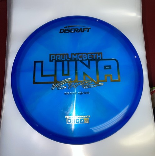 Discraft Z Swirl Luna Mcbeth Tour Series 173-174g Rare Blue