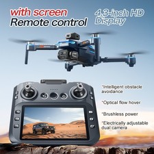 8K Dual Camera Drone 5G Brushless Motor Foldable RC Quadcopter Remote With Scree