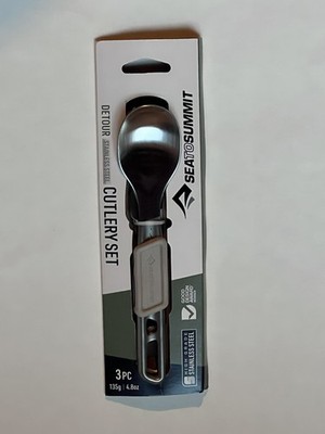 SEA TO SUMMIT DETOUR STAINLESS STEEL CUTLERY SET PREMIUM KNIFE FORK SPOON SET