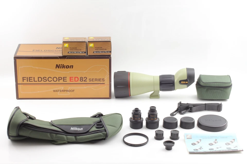 [ Top MINT ] Nikon Fieldscope ED82 + 20x/30x/38x & 40x/60x/75x Eyepieces Japan - Image 4 of 4