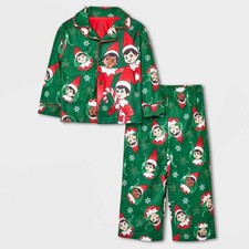 The Elf on the Shelf Toddler Christmas Coat Pajamas Sleepwear Set - Size 5T NWT