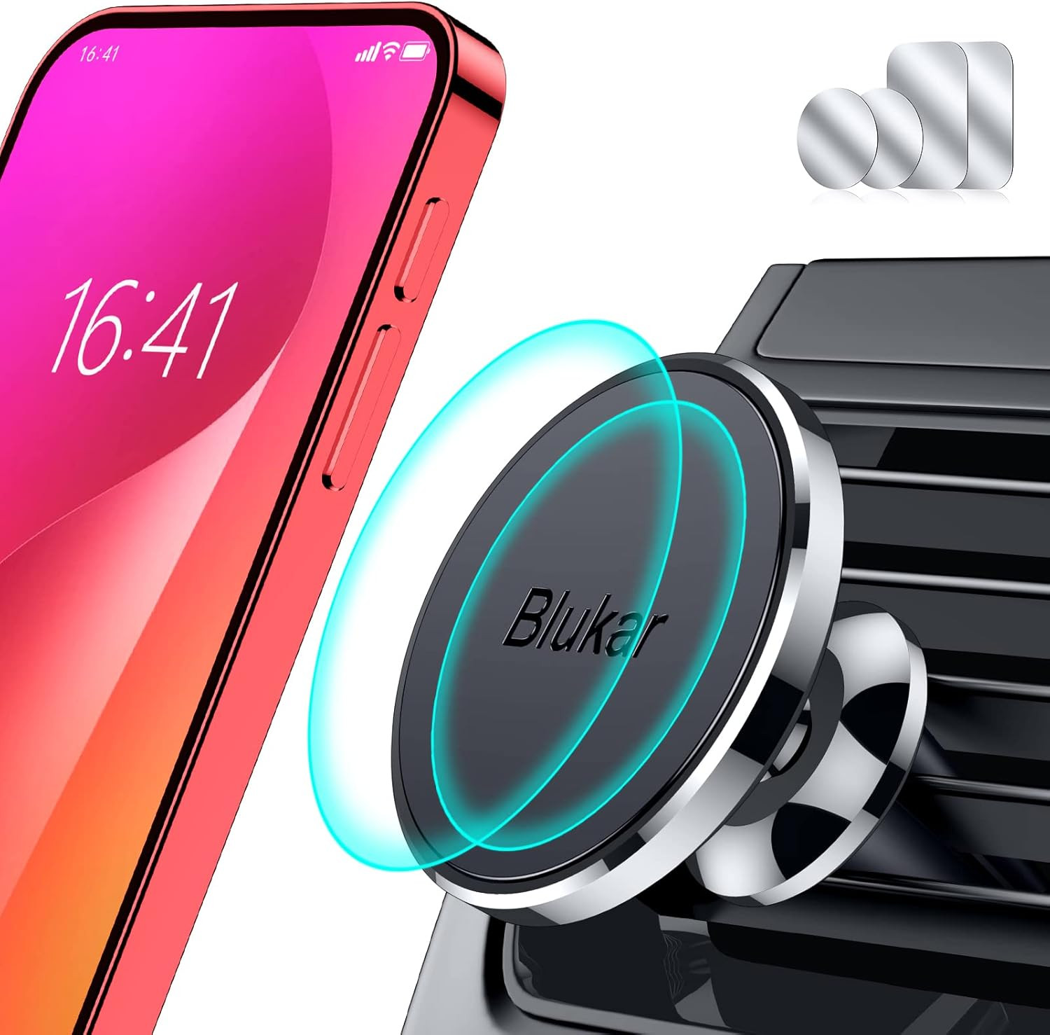 Support téléphone voiture magnétique idéal pour trajets quotidiens et GPS