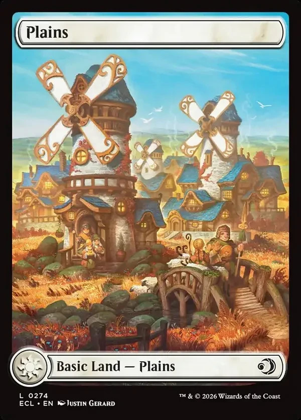 Plains (0274) BORDERLESS Lorwyn Eclipsed FOIL