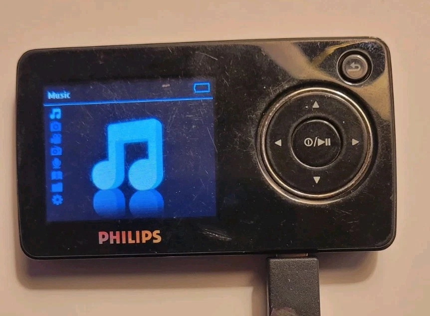 Philips GoGear 4 GB MP3 - Video - Reproductor de radio sin carga de batería - Solo dispositivo Foto 2 de 4
