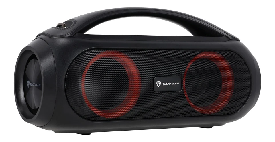 Rockville GO PARTY MAX BASS Large Portable LED Bluetooth Speaker w/Wireless Link - Image 4 of 4
