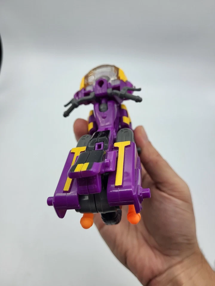 Transformers Armada Sideways Figure Hasbro 2002 Deluxe Class Purple Motorcycle - Image 2 of 4