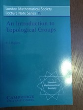 Introduction to Topological Groups by P. J. Higgins -LMS LNS 15(1975, Paperback)