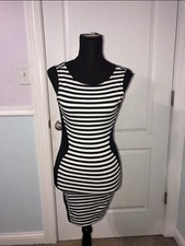 Windsor black and white striped dress