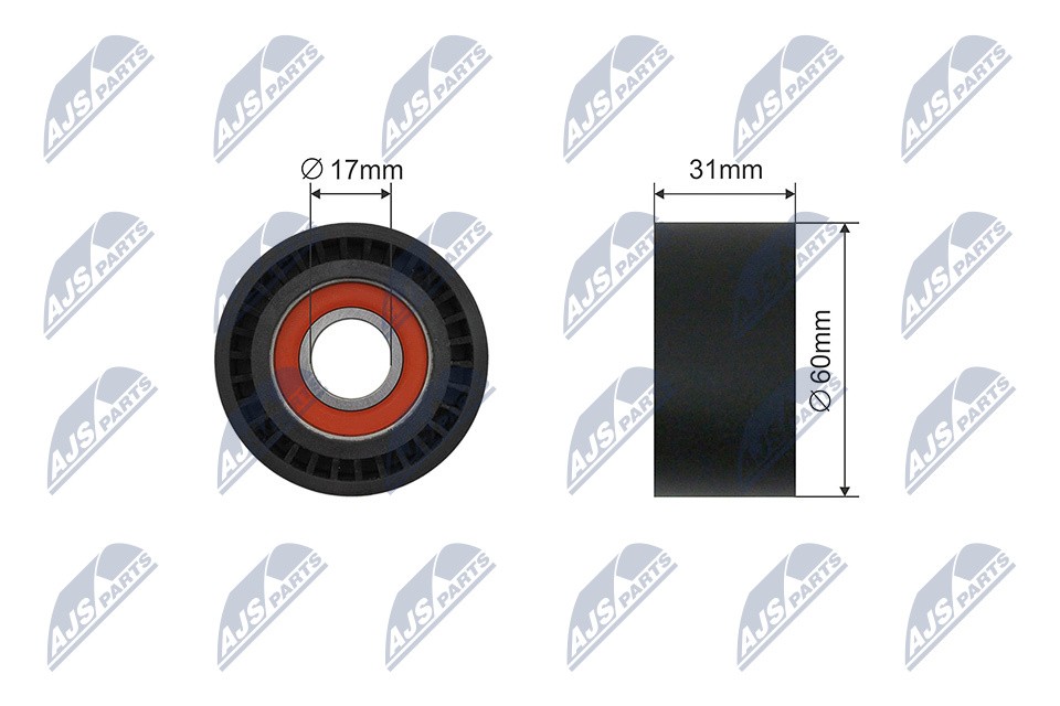 TENSIONER PULLEY VRIBBED BELT RNK-RE-040 FOR RENAULT MASTER/II/Van/Bus TRAFIC - Image 13