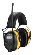 AM FM Radio Headphone Noise Reduction Earmuffs Digital Display Hearing Protector