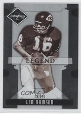 2008 Leaf Limited Legend 84/499 Len Dawson #156 HOF 0l2