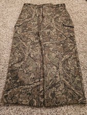 FILSON 100% LANA VERGINE REALTREE MIMETICO CACCIA PANTALONI CARGO UOMO 38x29 Made In USA