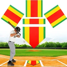 TOBWOLF 5 Piece Baseball  Softball Base Set, Baseball Bases with Home Plate f...