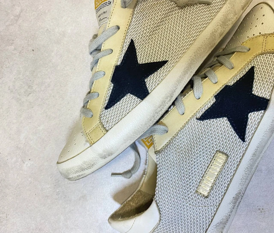 Size 8,5- Golden Goose Superstar Grey Cord Gum - Image 4 of 4