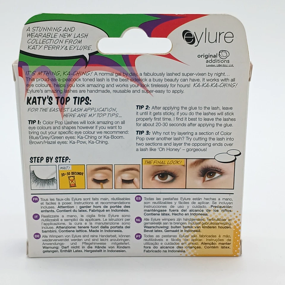 Katy Perry Color Pop Lashes Eylure Ka-ching Eye Lashes Discontinued NEW RARE - Image 2 of 3
