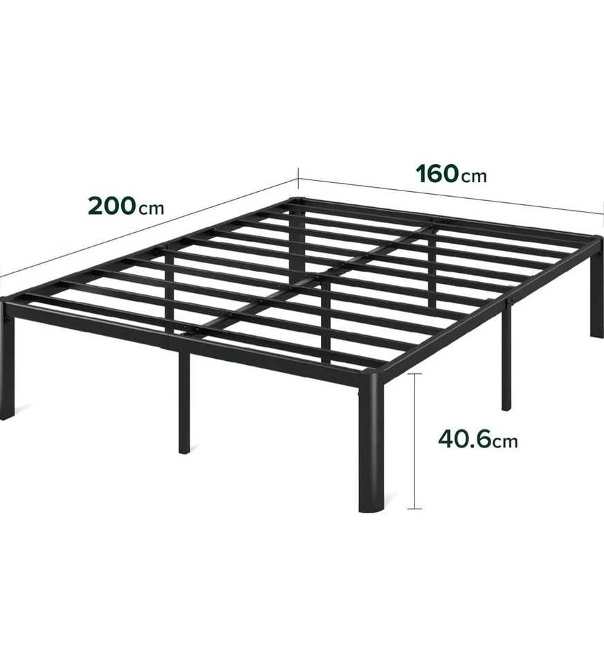 Zinus Van 40,6 cm Bettgestell Metall-Plattform Rounded Corner mit Halterung - Bild 2 von 4