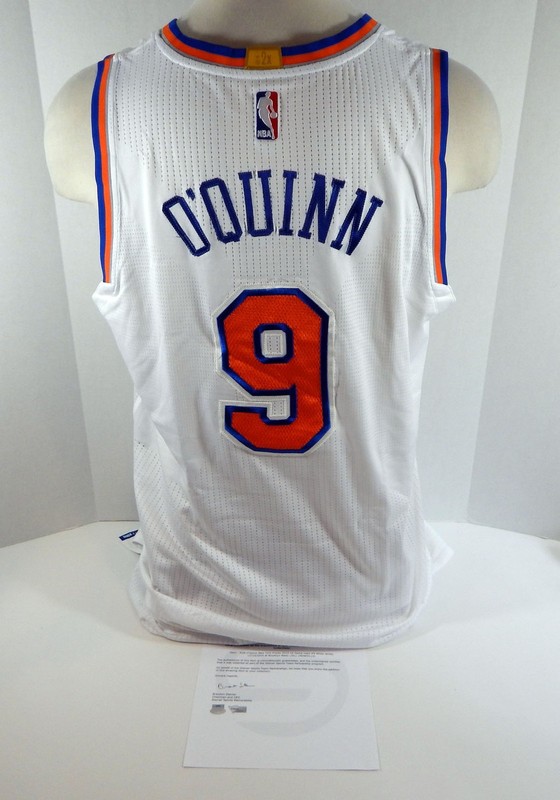 2015-16 New York Knicks Kyle O'Quinn #9 Game Used White Jersey vs Nets 1132016