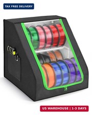 3D Printer Filament Storage Box Holds up to 21 Spools, 2-Tier Filament Rack an