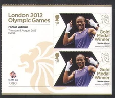 GB 2012 Olympics/Sports/Gold Medal Winners/Boxing/Nicola Adams 2v + lbl  n35661a