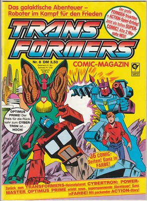   TRANSFORMERS COMIC-MAGAZIN #8, Condor Verlag/Hasbro 1990 COMICHEFT Z1-