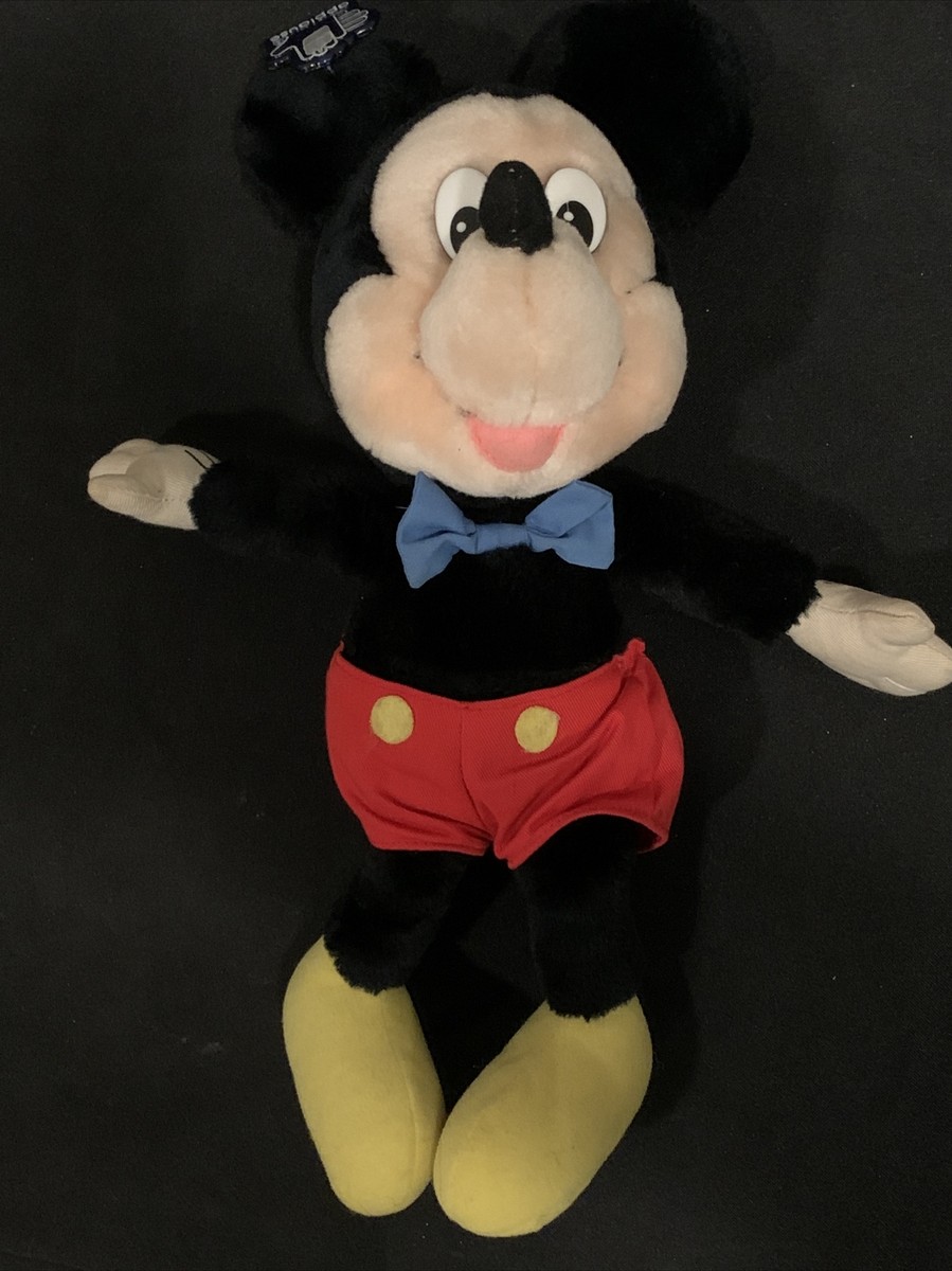 Vintage Mickey Mouse Floppy Plush Doll Applause Walt Disney