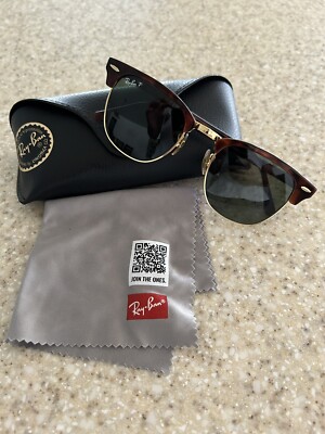 Ray-Ban CLUBMASTER 3016 990/58 サングラス Rayban Clubmaster Polarized 3016 990/58 Unisex Sunglasses | eBay